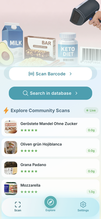 Keto Scanner Home